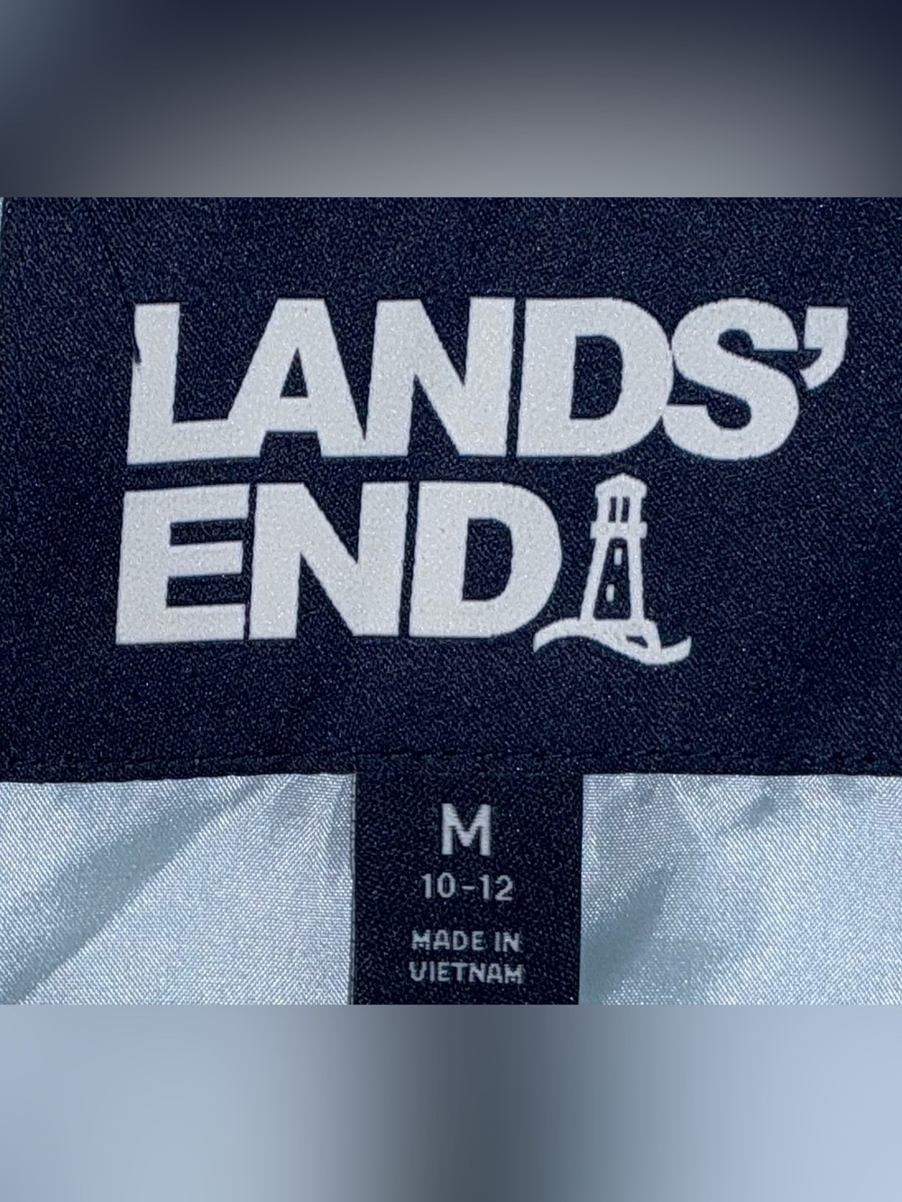Lands' End Women's Quilted Vest - Pale Blue (NWOT) - Picture 6 of 7